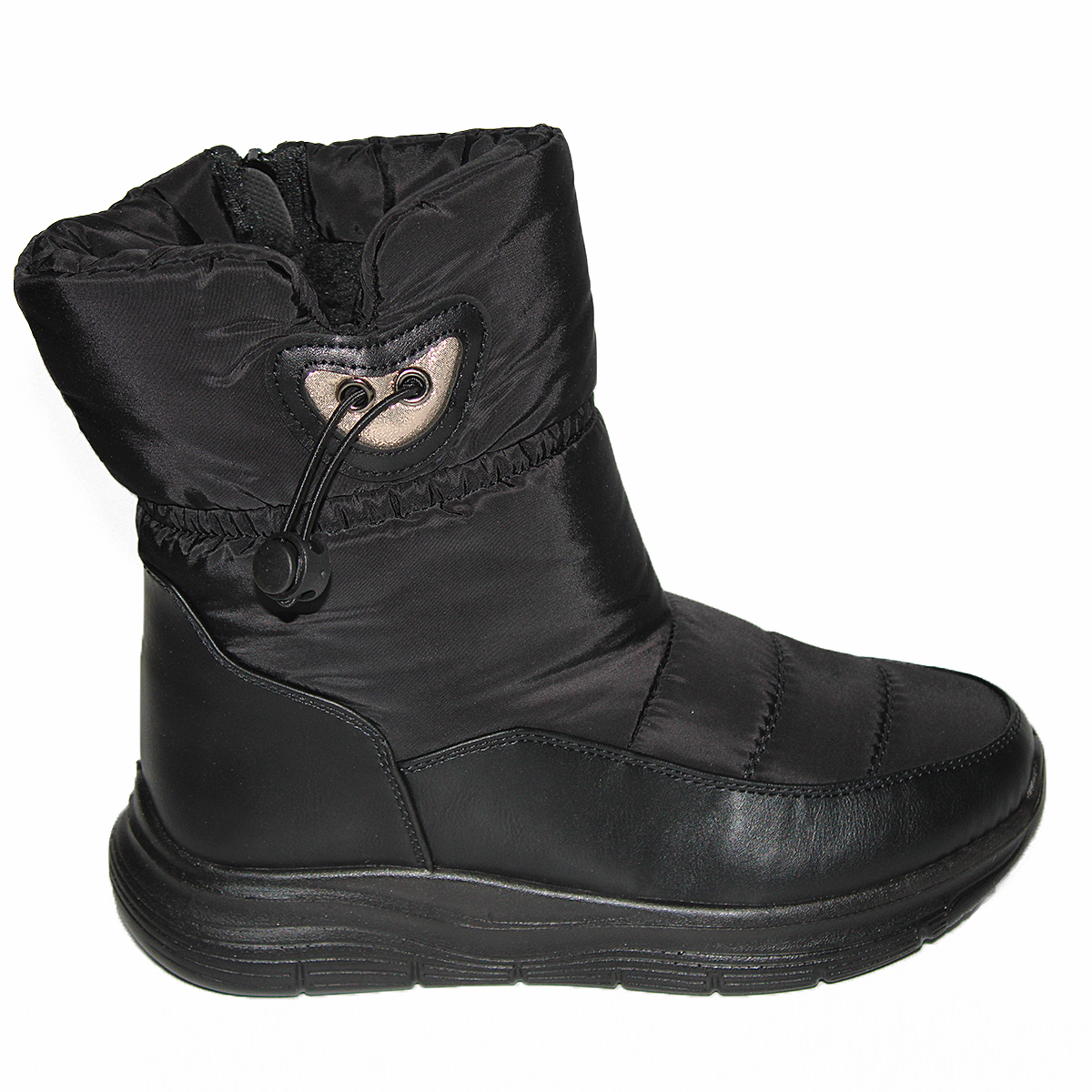 Botín Térmico con Chiporro Negro de Ajuste Elástico Lateral QM2311NG