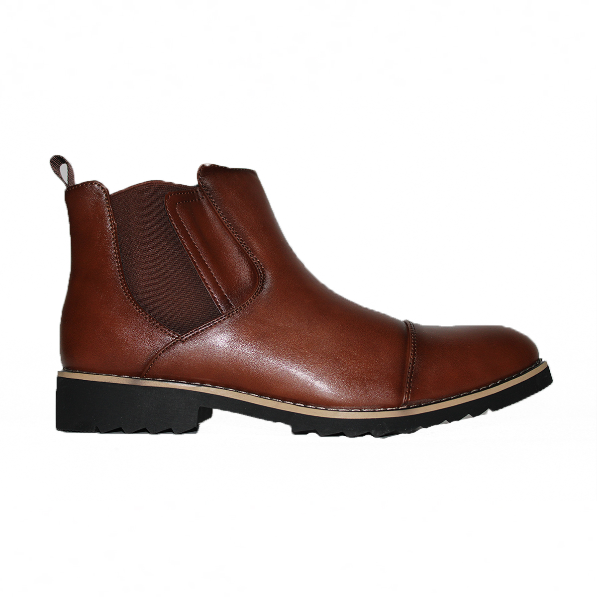 Botines Hombre Café Tipo Chelsea Casuales y Elegantes 8503-12CF